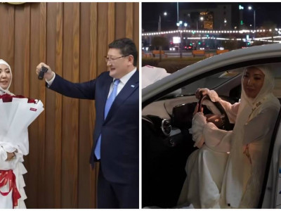 Абай облысының әкімдігі Сара Тоқтамысоваға жаңа автокөлік табыстады