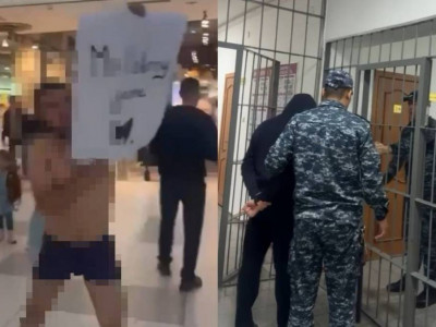 Астана тұрғыны сауда орталығында жалаңаш жүгірген