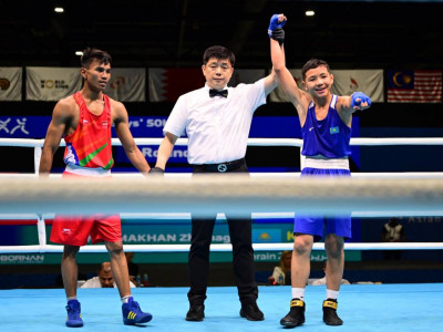 Боксшы Жұмағали Нұрмахан Азия ойындарында жеңіске жетті