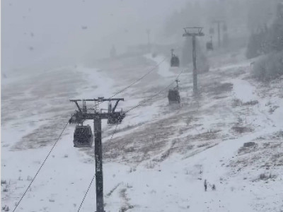 Алматы тауларында қар жауды (ВИДЕО)