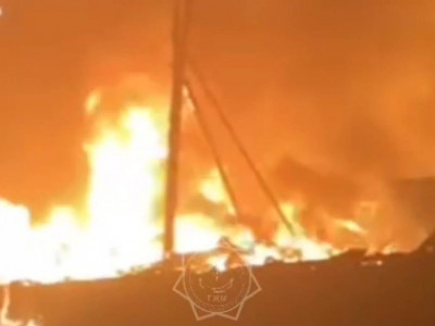 Астана қаласында базар өртеніп кетті