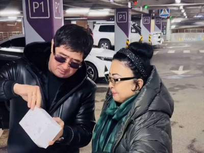 «Америкадан келді»: Мұқасан Шахзадаев Мақпал Жүнісованы қуантты (ВИДЕО)