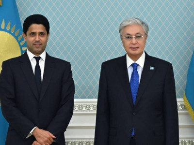 Қасым-Жомарт Тоқаев ПСЖ футбол клубының президентімен кездесті