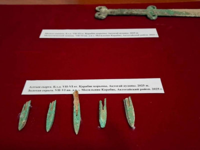 Қарағандылық археологтар сақ жауынгерінің бұзылмаған жерлеу қабірін анықтады