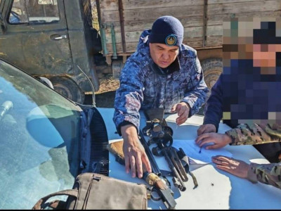 Жетісу облысында жергілікті тұрғыннан заңсыз қару тәркіленді