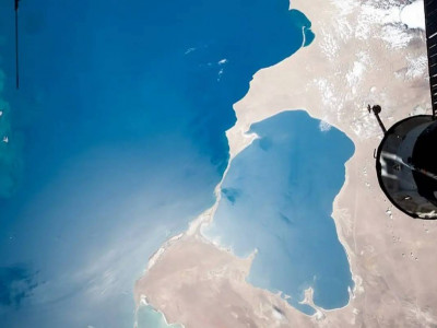 Ғарыштан түсірілген Каспий теңізінің жаңа суреттері пайда болды