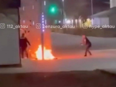 Маңғыстау тұрғыны өз-өзін өртеп жібермек болды (ВИДЕО)