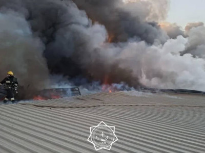 Алматыда екі қабатты қойма өртенді