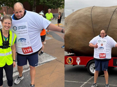 137 футболка киіп марафон жүгірген адам Гиннес рекордын жаңартты