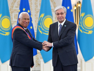 Қасым-Жомарт Тоқаев Еуропалық Кеңес Президентін І дәрежелі «Достық» орденімен марапаттады