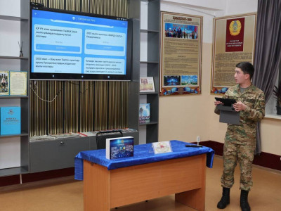 Ұлттық ұланның әскери тәрбиешілері бірегей мобильді қосымшаны сынақтан өткізіп жатыр