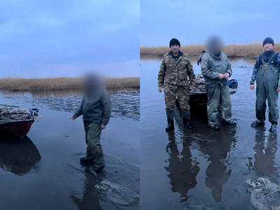 Зайсан көлінде браконьер ұсталды
