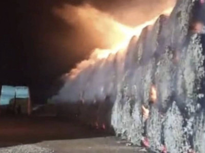 Түркістан облысы 260 тонна мақта өртеніп кетті