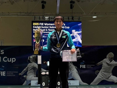 Айбар Қайым семсерлесуден Әлем кубогінде алтын жүлде иеленді