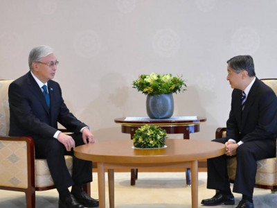 Президент Жапония Императоры Нарухитомен кездесті