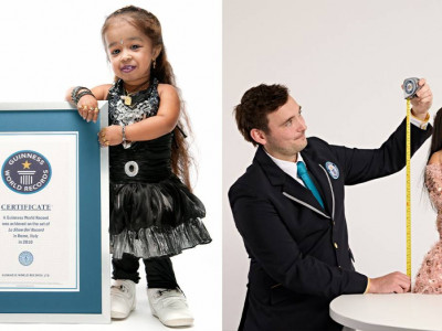 Гиннес рекордтар кітабына енген ең қысқа бойлы әйел 32 жасқа толды