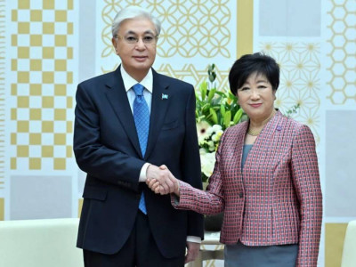 Мемлекет басшысы Токио губернаторы Юрико Коикэмен кездесу өткізді