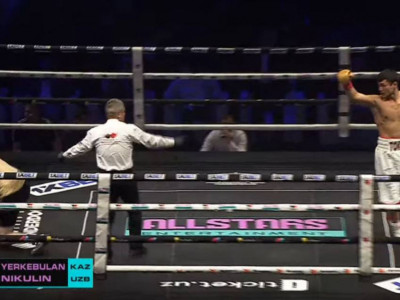 Еркебұлан Тоқтар өзбекстандық боксшыны кездесудің бірінші минутында нокаутқа түсірді (ВИДЕО)