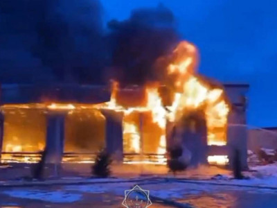 Түркістан облысында дәмхана өртенді