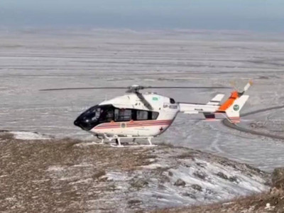 Павлодар облысында автожолдарға тікұшақ арқылы мониторинг жүргізілді