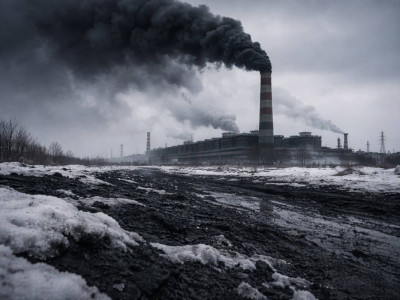 Сәтбаев тұрғындары қара түсті қарды видеоға түсіріп алды (ВИДЕО)