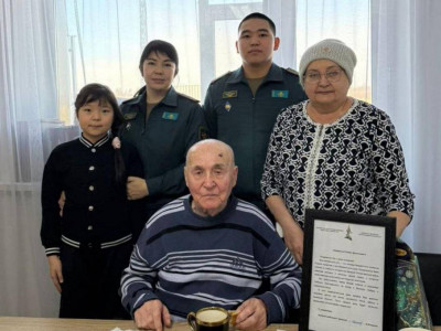 Қостанайда Ұлы Отан соғысының ардагері 101 жасқа толды