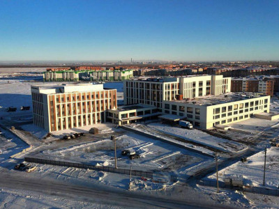 Қосшы қаласында заманауи емхананың құрылысы аяқталды