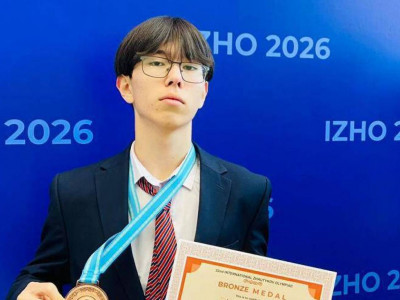 Ақтаулық оқушы халықаралық Жәутіков олимпиадасында қола жүлдегер атанды