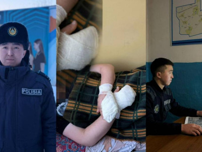 СҚО-да полицей -30 градус аязда тұрғынды өлімнен аман алып қалды