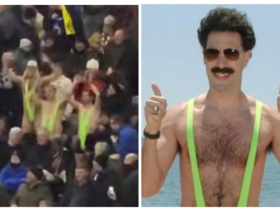 Стадионға Бораттың киімімен келген «Брюгге» жанкүйерлері қамауға алынды