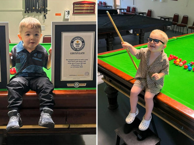 Екі жастағы британдық бала Гиннестің рекордтар кітабына енді