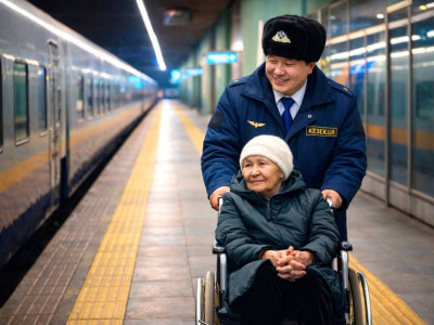 Вокзалдарда мүмкіндігі шектеулі жолаушыларға жаңа қызмет іске қосылды