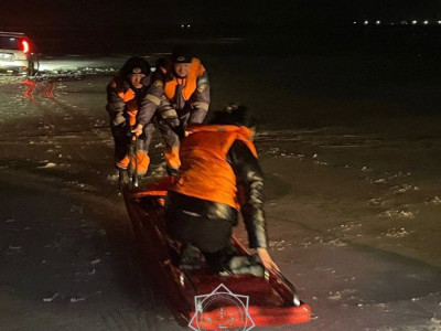 Қапшағай су қоймасында көлік мұз астына түсіп кетті