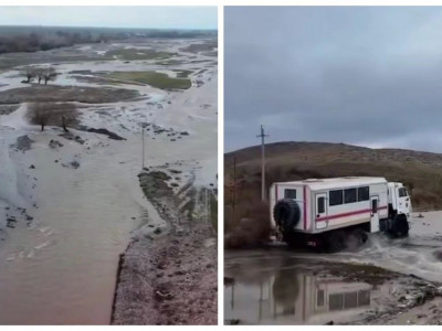 Түркістан облысында өзен тасып, 29 адам эвакуацияланды