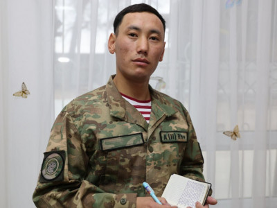 Ұлттық ұланда жас сарбаздың ақындық қыры ашылды