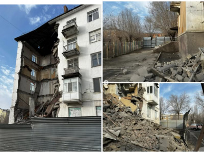 Балқаштағы көпқабатты үйдің бір бөлігі опырылып түсті