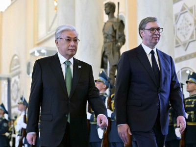 Ақордада Сербия президентін салтанатты қарсы алу рәсімі өтті