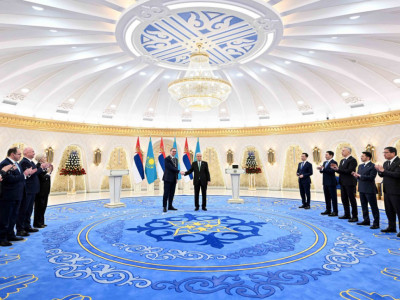 Қасым-Жомарт Тоқаев пен Александр Вучич Бірлескен мәлімдеме қабылдады