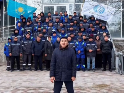 Маңғыстау облыстық Қазақтелеком филиалының ұжымы жаңа Конституцияны қолдайды