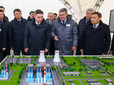 Олжас Бектенов Көкшетауда ЖЭО салу жұмысын тексерді