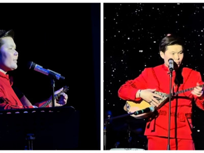 "Анамның тілегі": Ернар Айдар сахнаға домбыра алып шықты