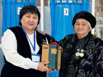 Абай облысында "такси апа" референдумда дауыс берді