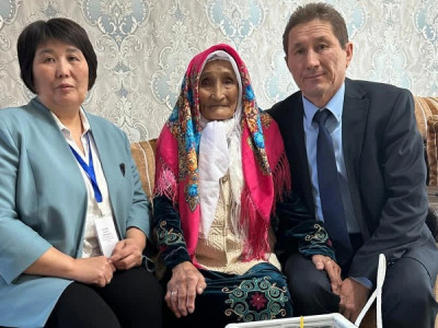 Ұлытау облысында 116 жастағы кейуана референдумда дауыс берді