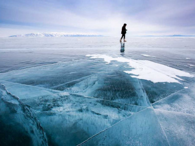 Қамыскөл көлінде ер адам мұз астына түсіп кетті