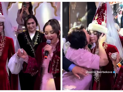 «Ененің ұзатқаны дұрыс емес»: Жазира Байырбекова келінін өзі ұзатты (ВИДЕО)