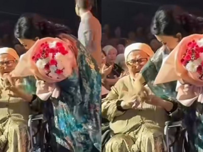 Мақпал Жүнісова концертте көрерменге бағалы сый жасап, жұртты тәнті етті