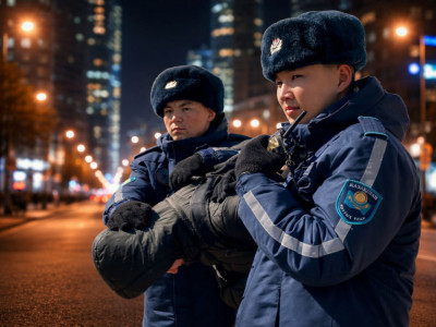 Ұлттық ұлан сарбаздары пышақпен жанжал шығарғандарды ұстады