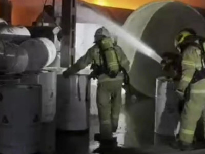 Талдықорғанда құбыр өндіретін зауыттан өрт шықты