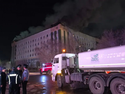 Ақтөбедегі облыстық әкімдік ғимаратындағы өрт толық сөндірілді