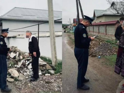 Түркістан облысында 2 тонна құрылыс қалдығын көшеге төккен тұрғын жауапқа тартылды